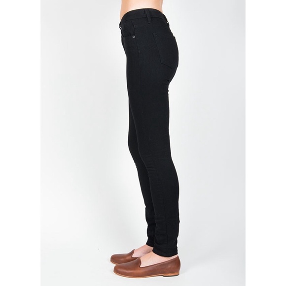 OM | High Rise Boy Zip Black Twill Skinny Jeans - Picture 13 of 15
